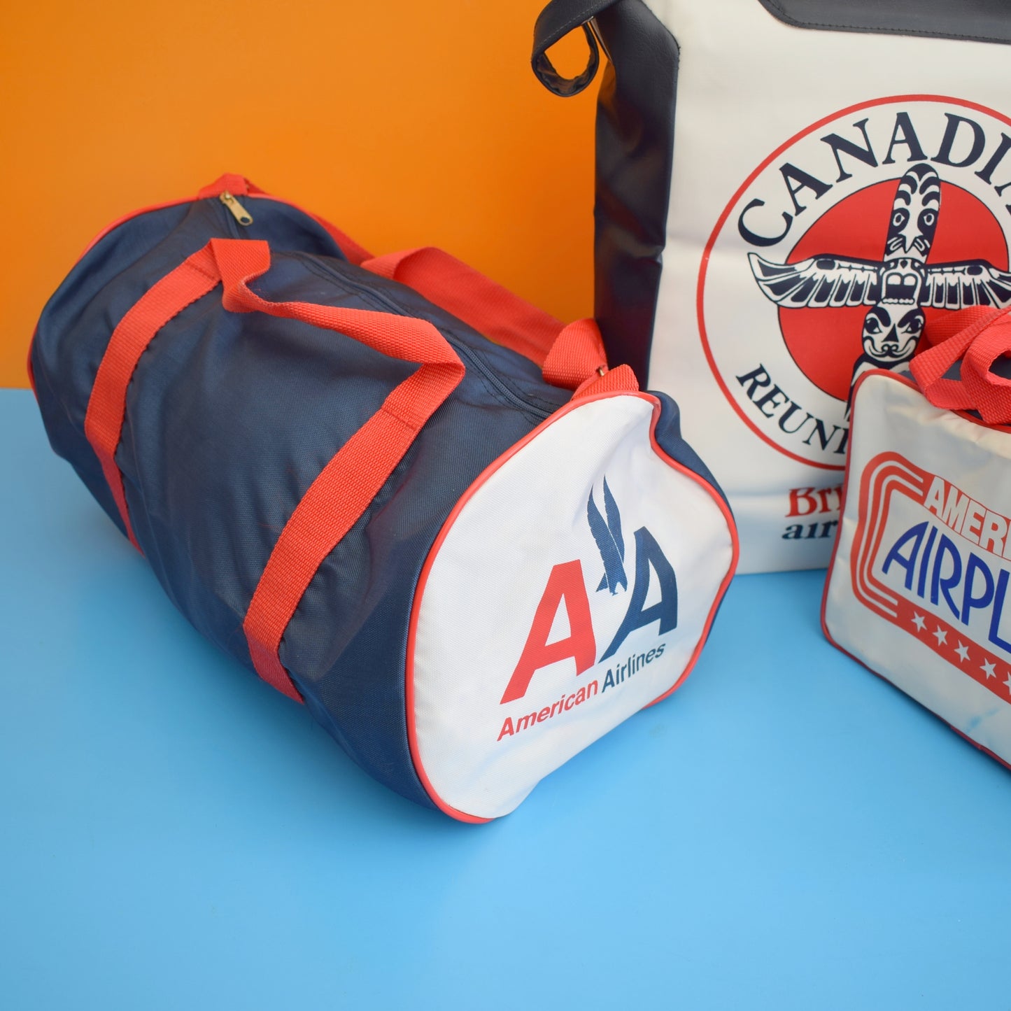 Vintage 1970s Flight / Sports Bags - American