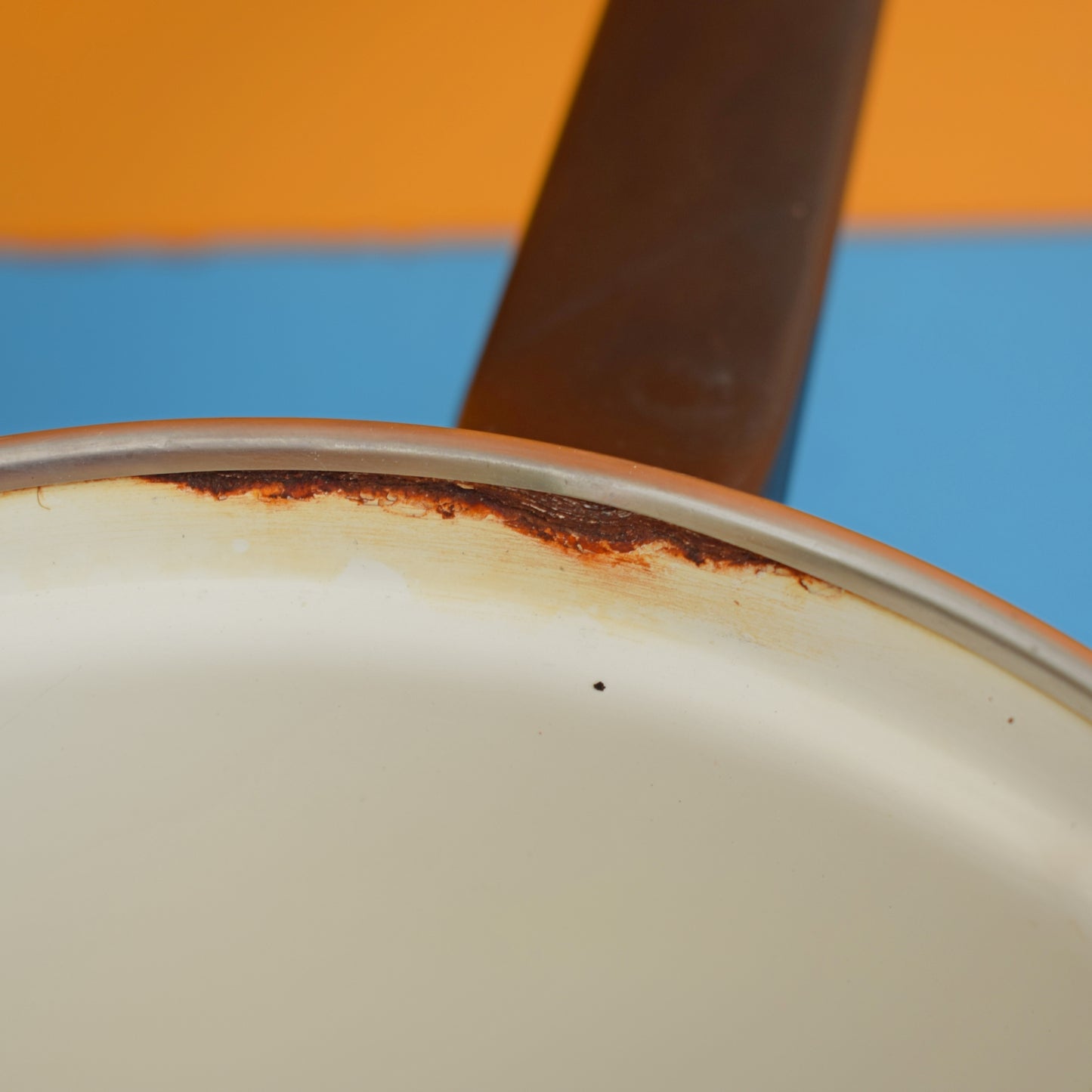 Vintage 1960s Saucepan - Orange Flowers