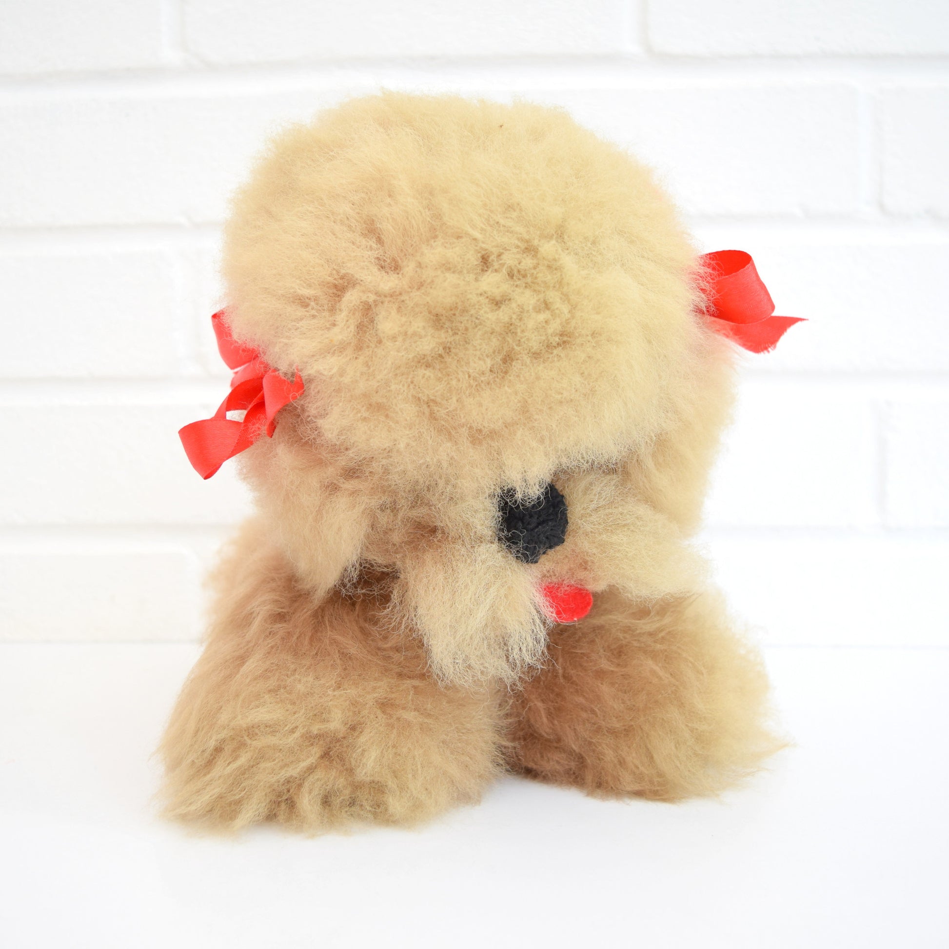 Vintage 1950s Musical, Moving Poodle Toy - Lullaby, Brown