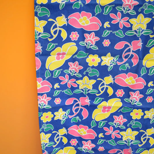 Vintage 1980s Deckchair Canvas Sling - Flower Power by Vintage