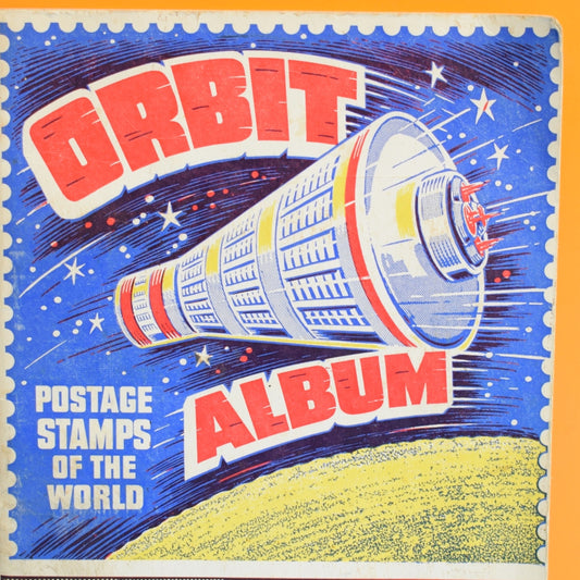 Vintage 1960s Orbit Stamp Album by Pineapple Retro