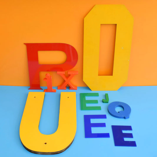 Vintage Letters - Blockbusters / Vintage Signs - Rainbow
