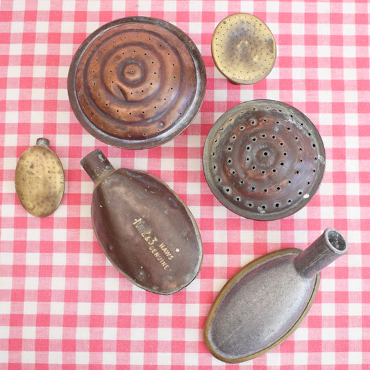Vintage Brass / Galvanized Watering Can Roses by Pineapple Retro
