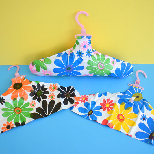 Vintage 1960s Inflatable Clothes Hangers - Flower Power Vinyl - Unused by Pineapple Retro