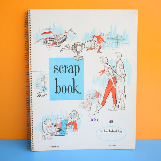 Vintage 1960s Empty American Scrapbook by Pineapple Retro