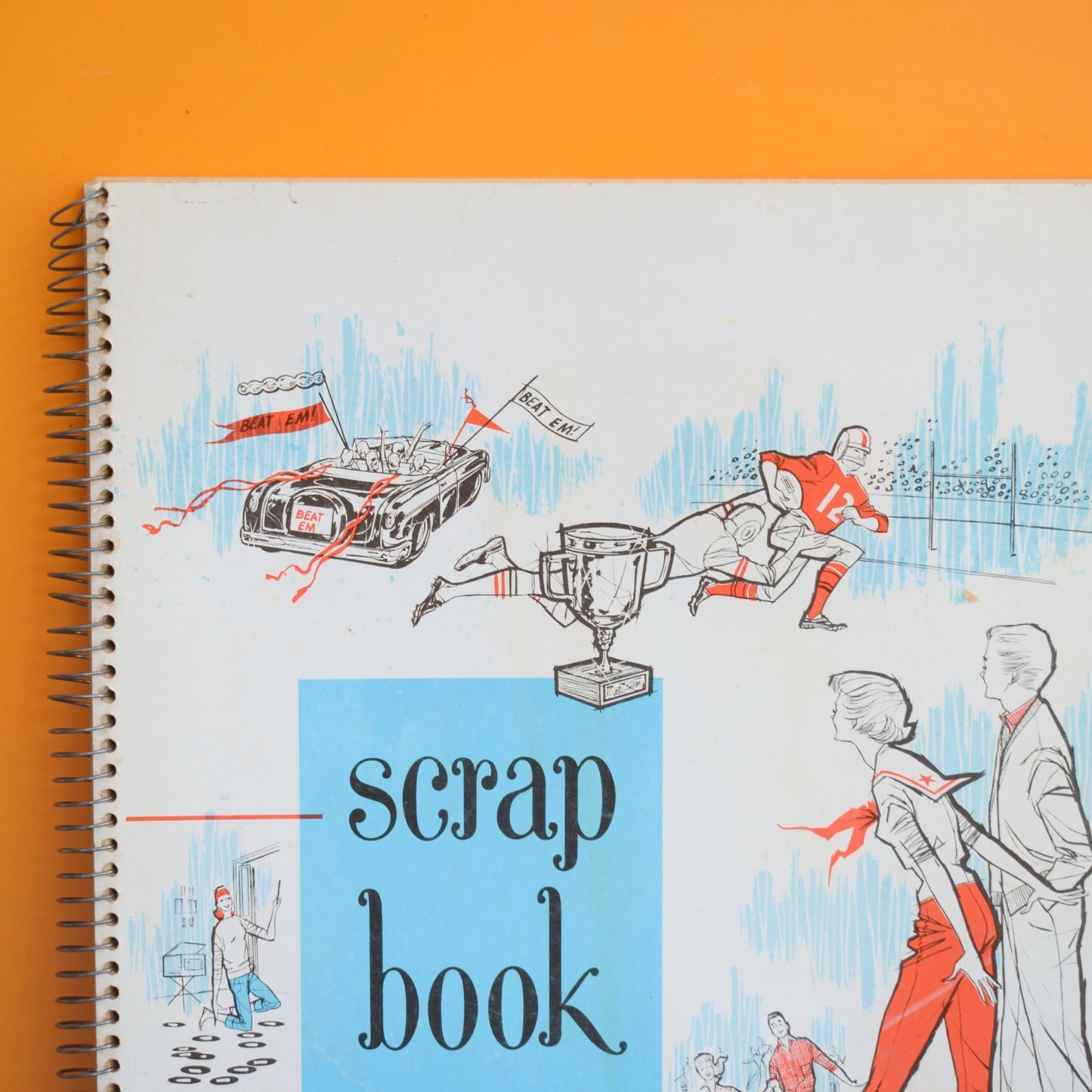 Vintage 1960s Empty American Scrapbook by Pineapple Retro