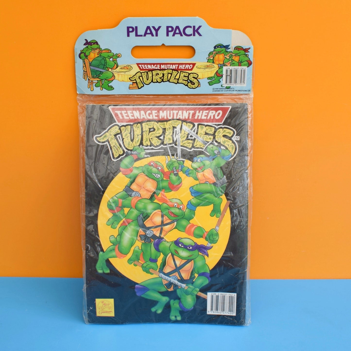 Vintage 1980s Teenage Mutant Ninja Turtles Play Pack by Pineapple Retro