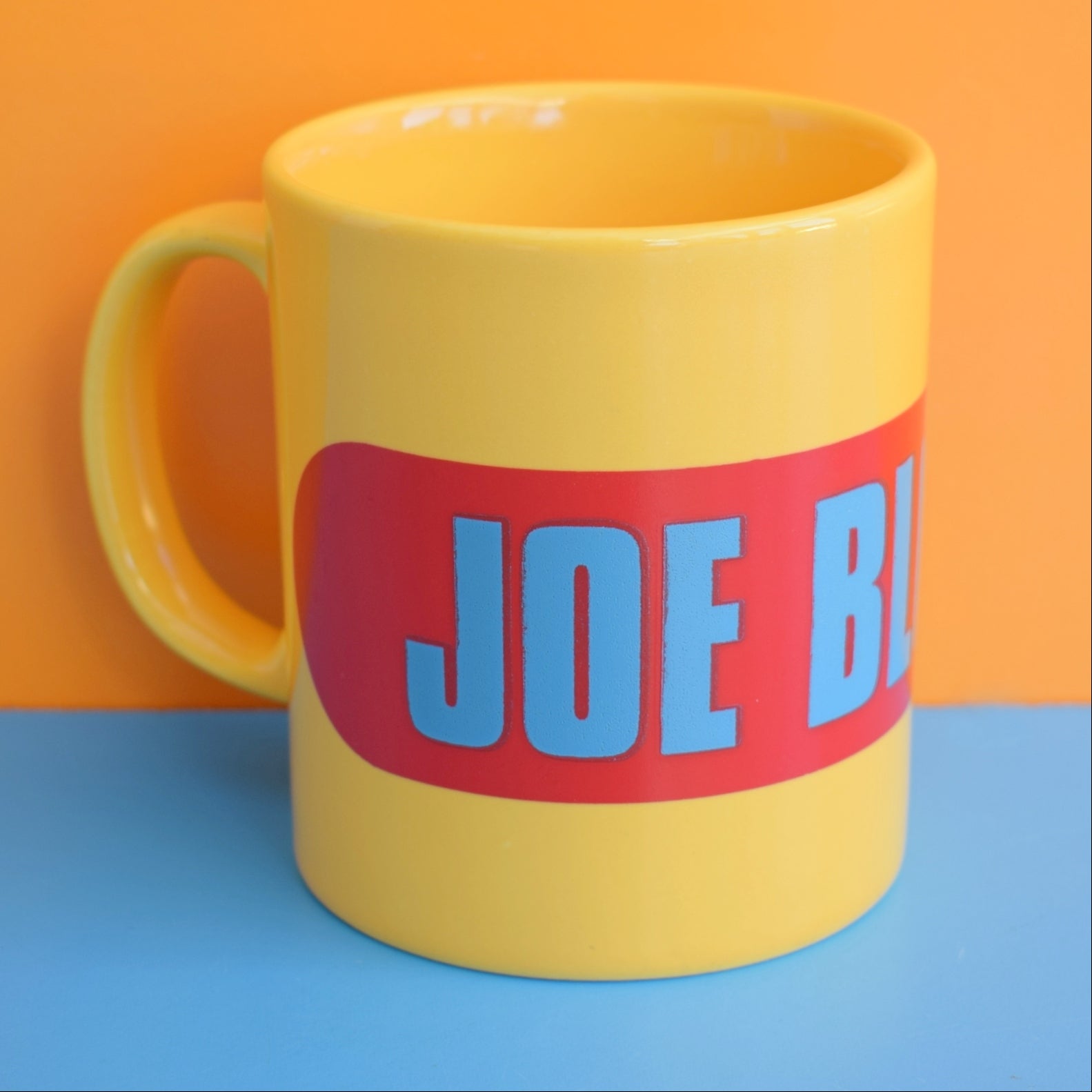 Vintage 1980s Mug - Staff Pottery - Joe Bloggs by Pineapple Retro