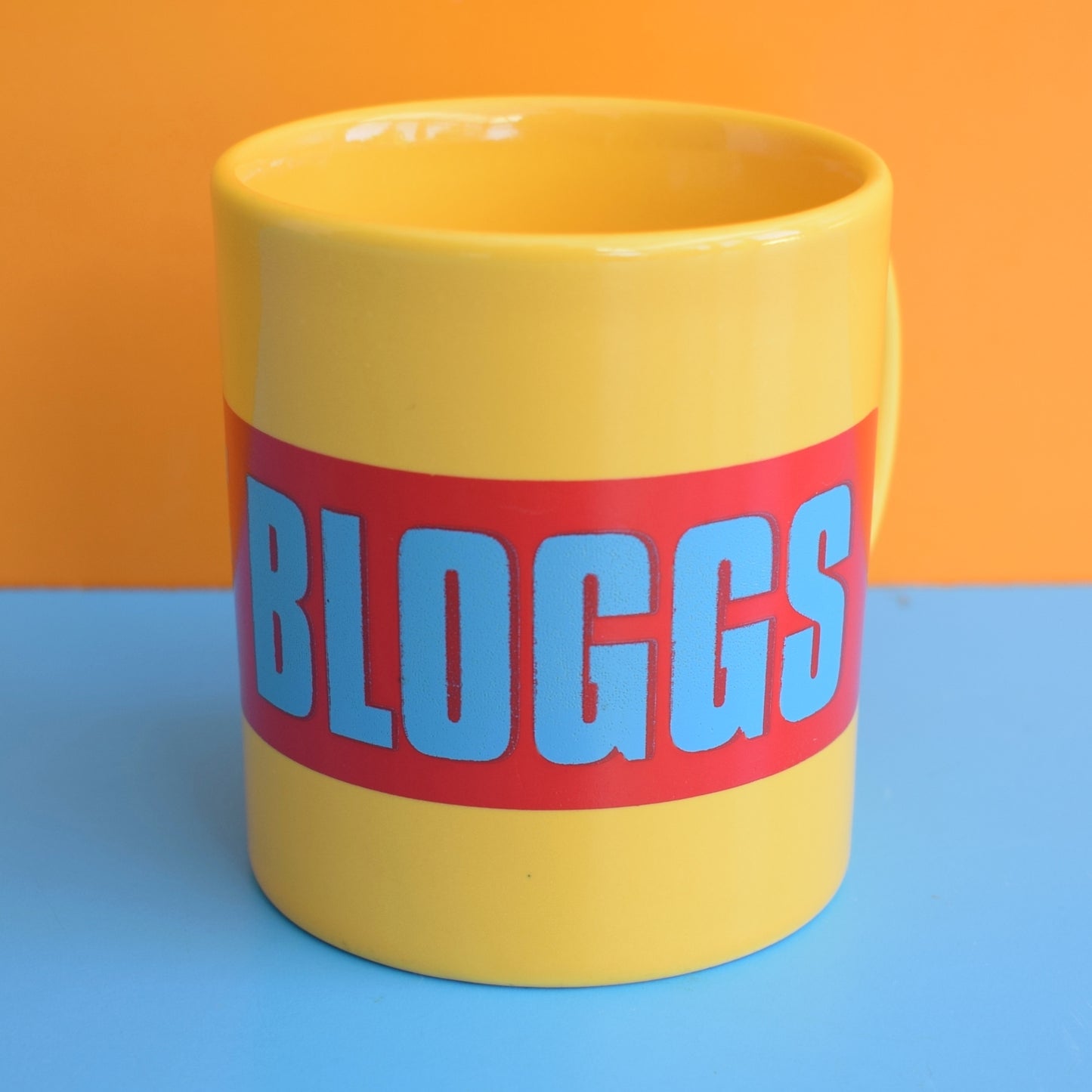 Vintage 1980s Mug - Staff Pottery - Joe Bloggs by Pineapple Retro