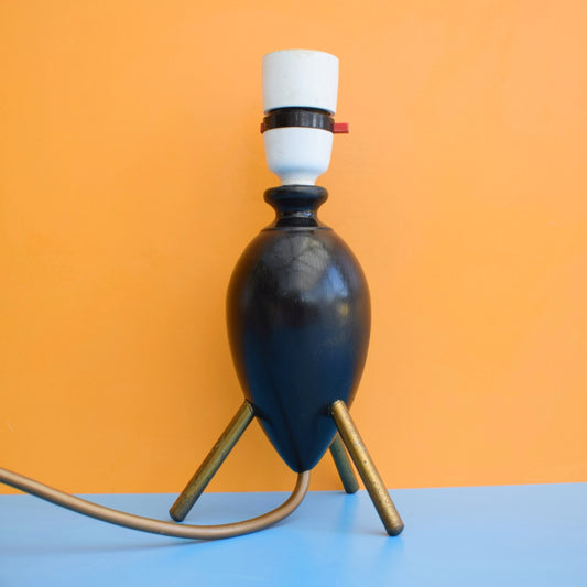 Vintage 1950s Atomic Small Table Lamp by Vintage