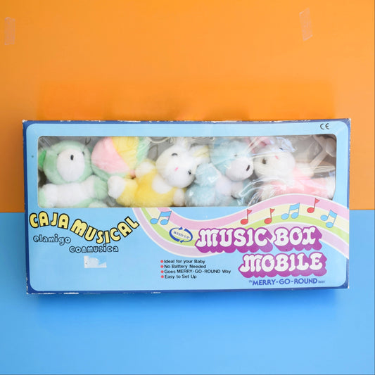 Vintage 1980s Baby Mobile- Boxed Teddies by Vintage
