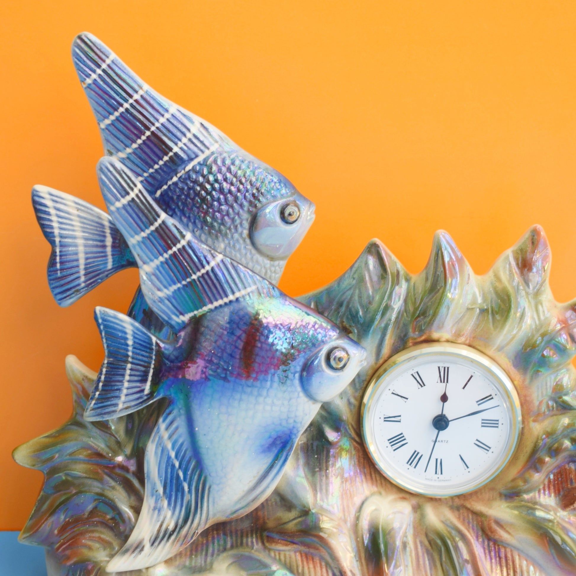 Vintage 1960s Ceramic Jema Holland Fish Clock by Pineapple Retro