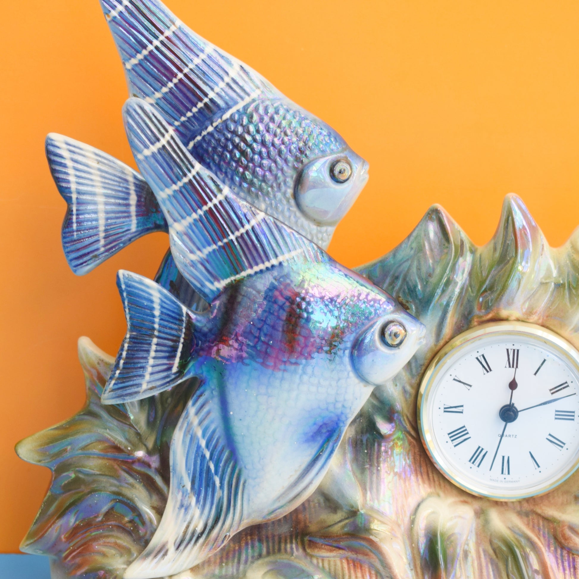 Vintage 1960s Ceramic Jema Holland Fish Clock by Pineapple Retro