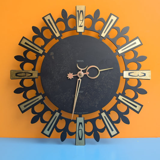 Vintage 1960s Smiths Wall Clock - Great Hands by Vintage