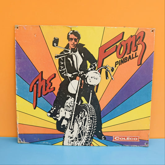Vintage 1970s Pinball Board Art- The Fonz by Vintage