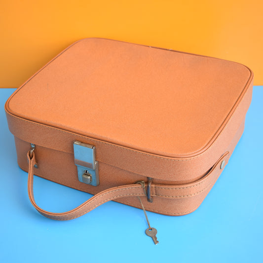 Vintage 1960s Suitcases - Tan by Vintage