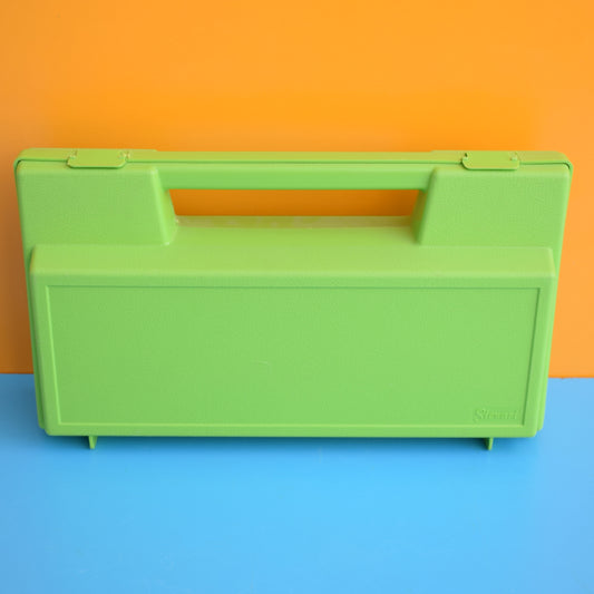 Vintage 1980s Storage Case - Apple Green