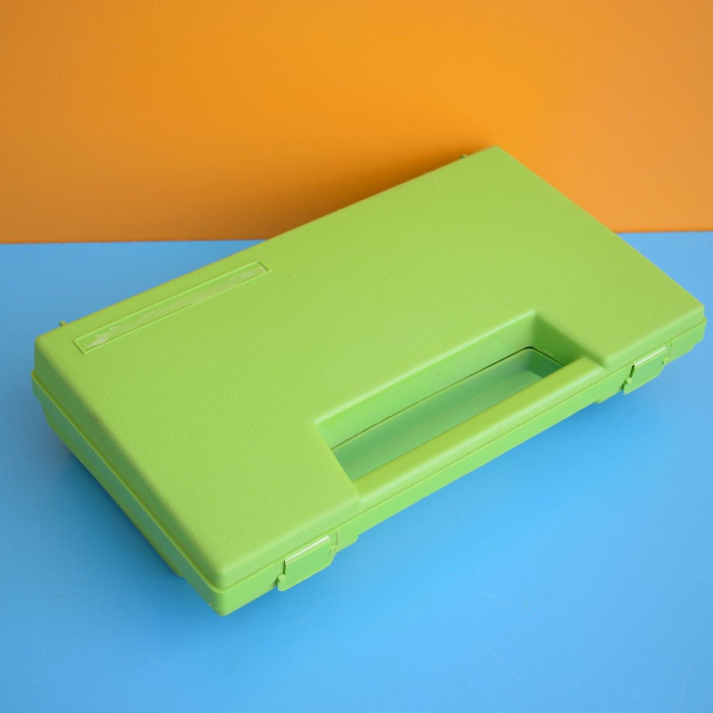 Vintage 1980s Storage Case - Apple Green
