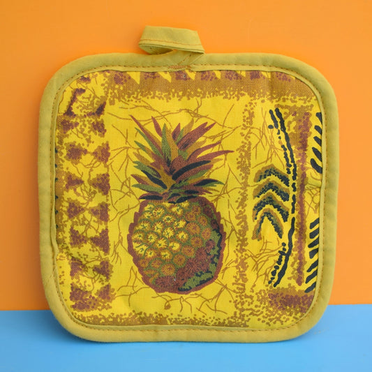 Vintage 1970s Pineapple Tiki Padded Pan Stand by Pineapple Retro