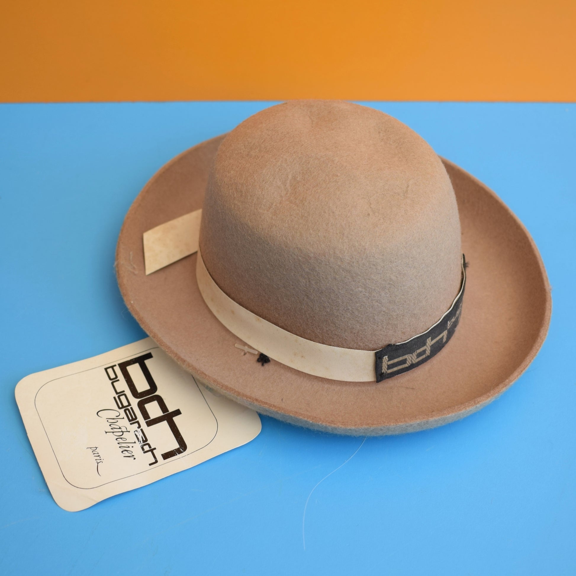 Vintage 1960s Bugarach Chapelier Bowler Hat- Tiny by Pineapple Retro