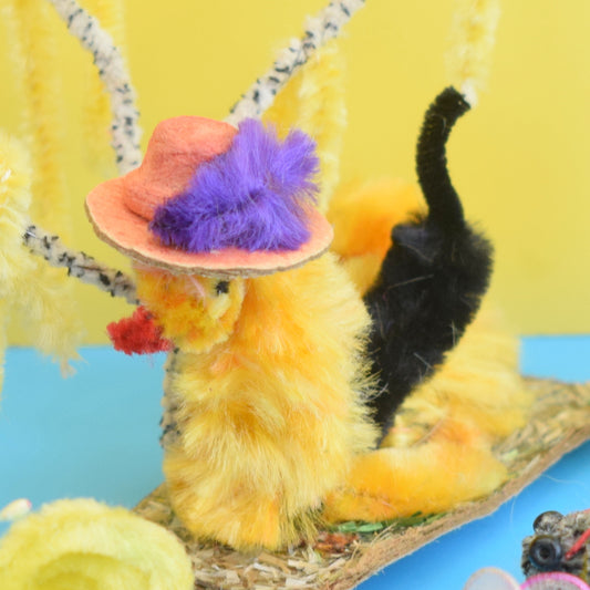 Vintage 1960s Kitsch Pipe Cleaner Creatures / Insects