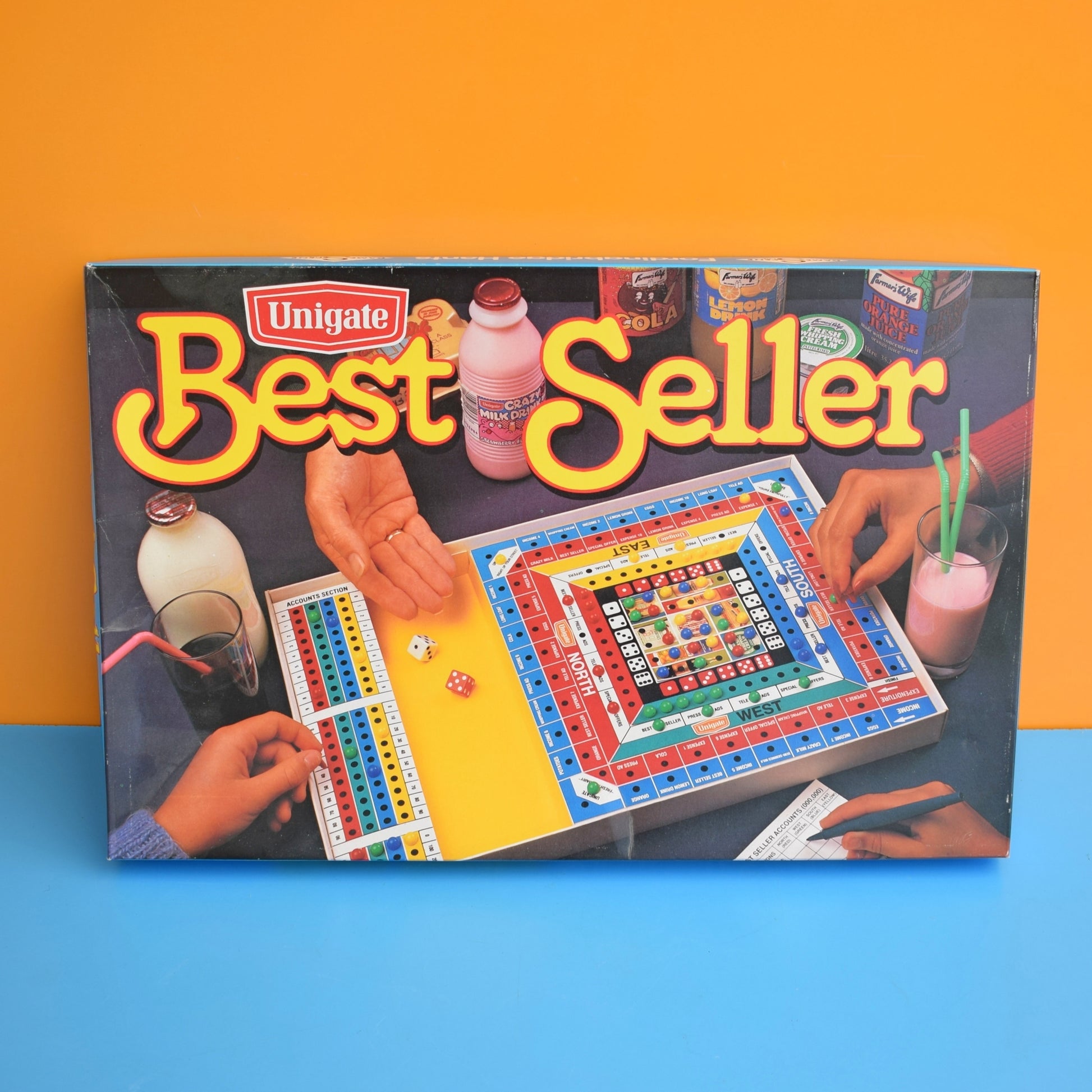 Vintage 1980s Unigate Best Seller Game by Pineapple Retro
