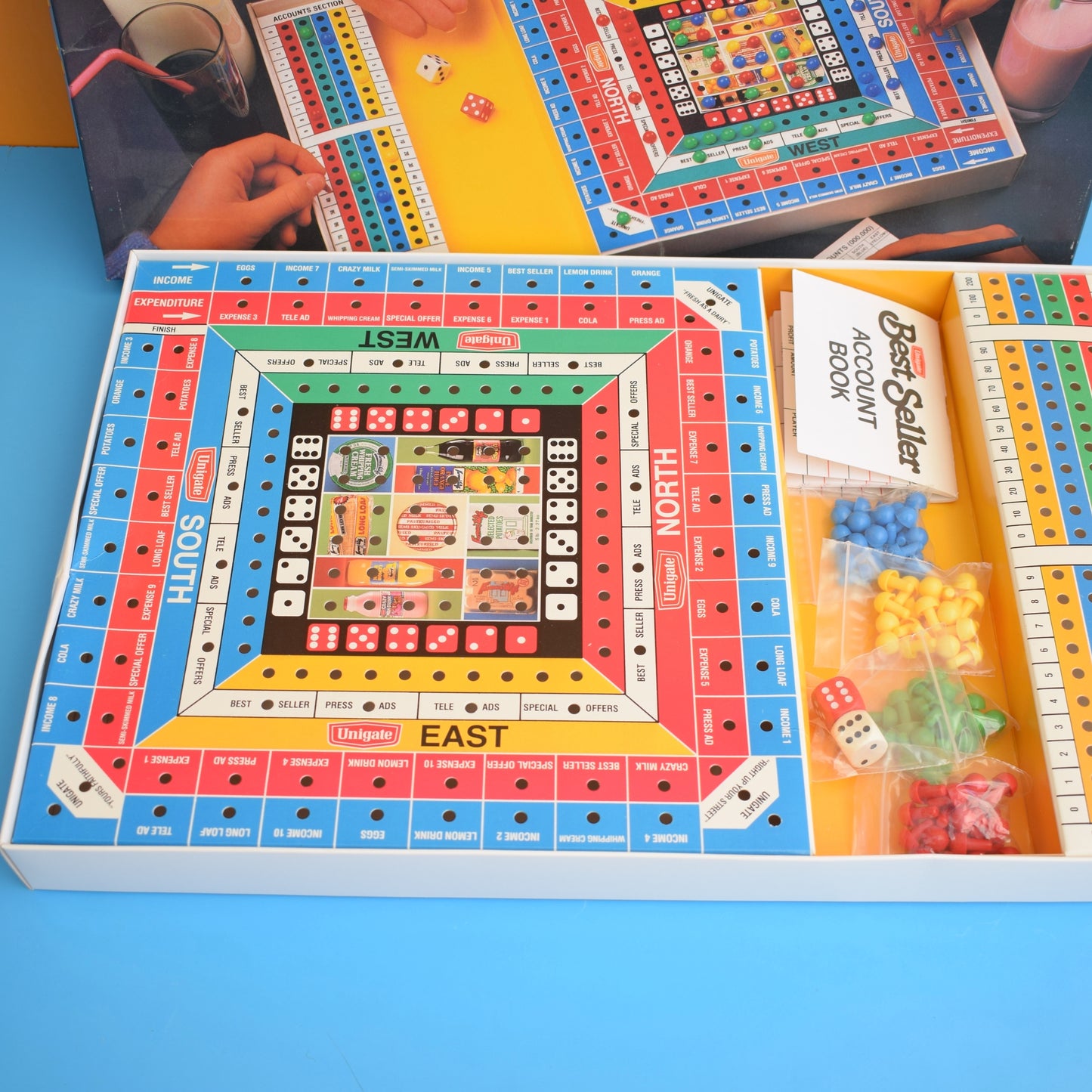 Vintage 1980s Unigate Best Seller Game by Pineapple Retro