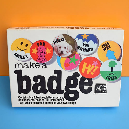 Vintage 1980s Badge Making Kit by Pineapple Retro