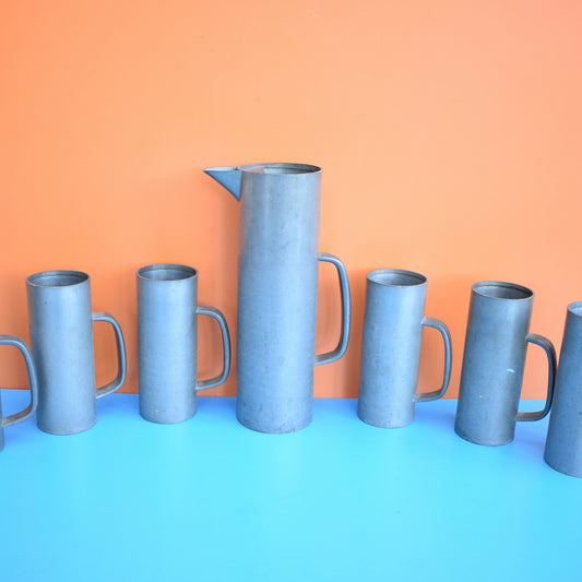 Vintage 1960s Rare Pewter Martini / Cocktail Set - Gerald Benney