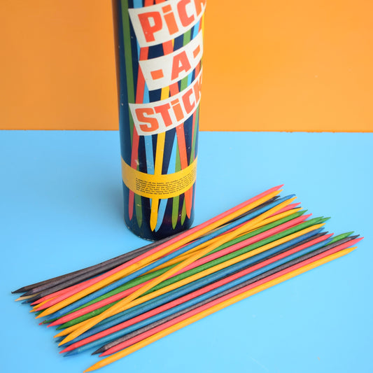 Vintage 1960s Pick Up Sticks Game by Pineapple Retro