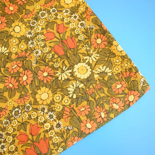 Vintage 1970s Pat Albeck - Daisy Chain Curtains - Olive by Vintage