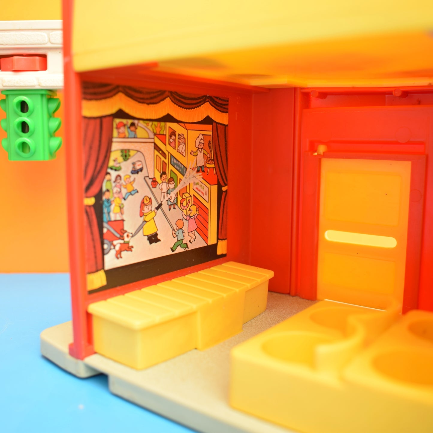 Vintage 1970s Fisher Price Town / Village With Accessories