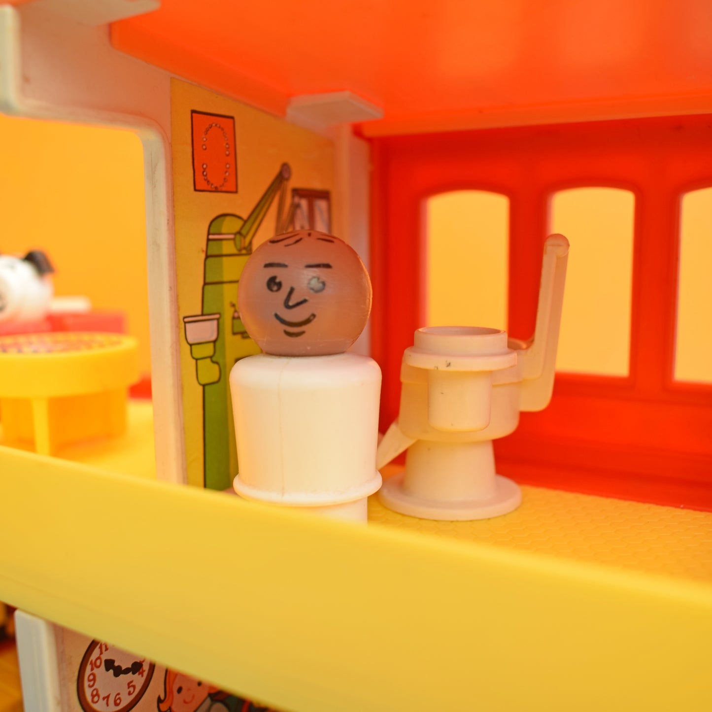 Vintage 1970s Fisher Price Town / Village With Accessories