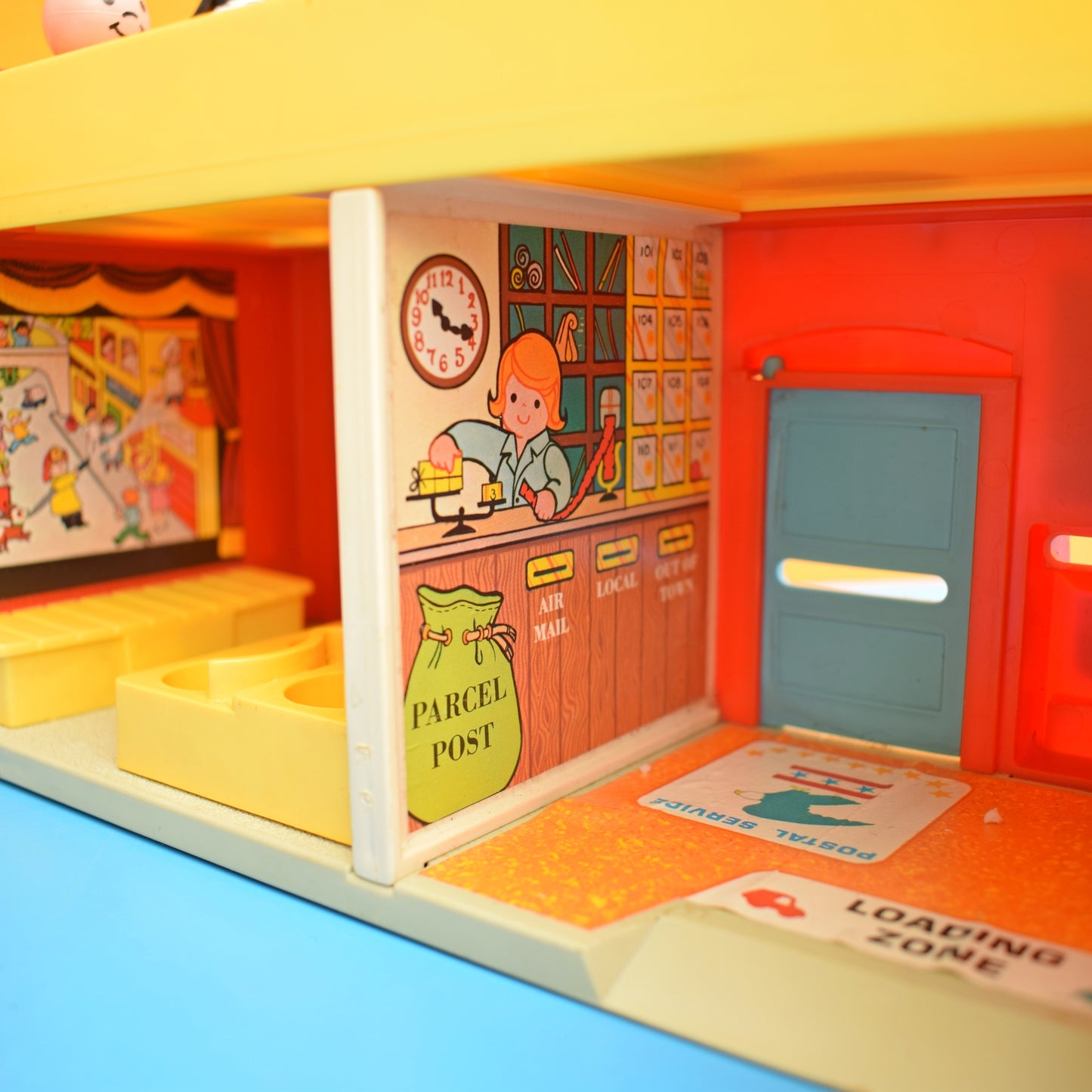 Vintage 1970s Fisher Price Town / Village With Accessories