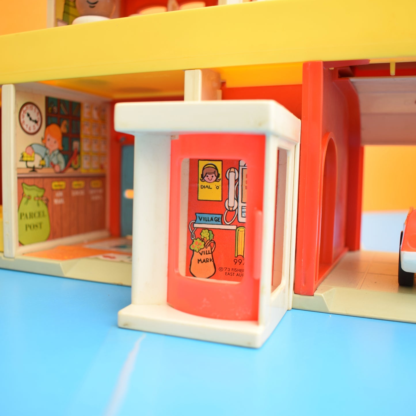 Vintage 1970s Fisher Price Town / Village With Accessories