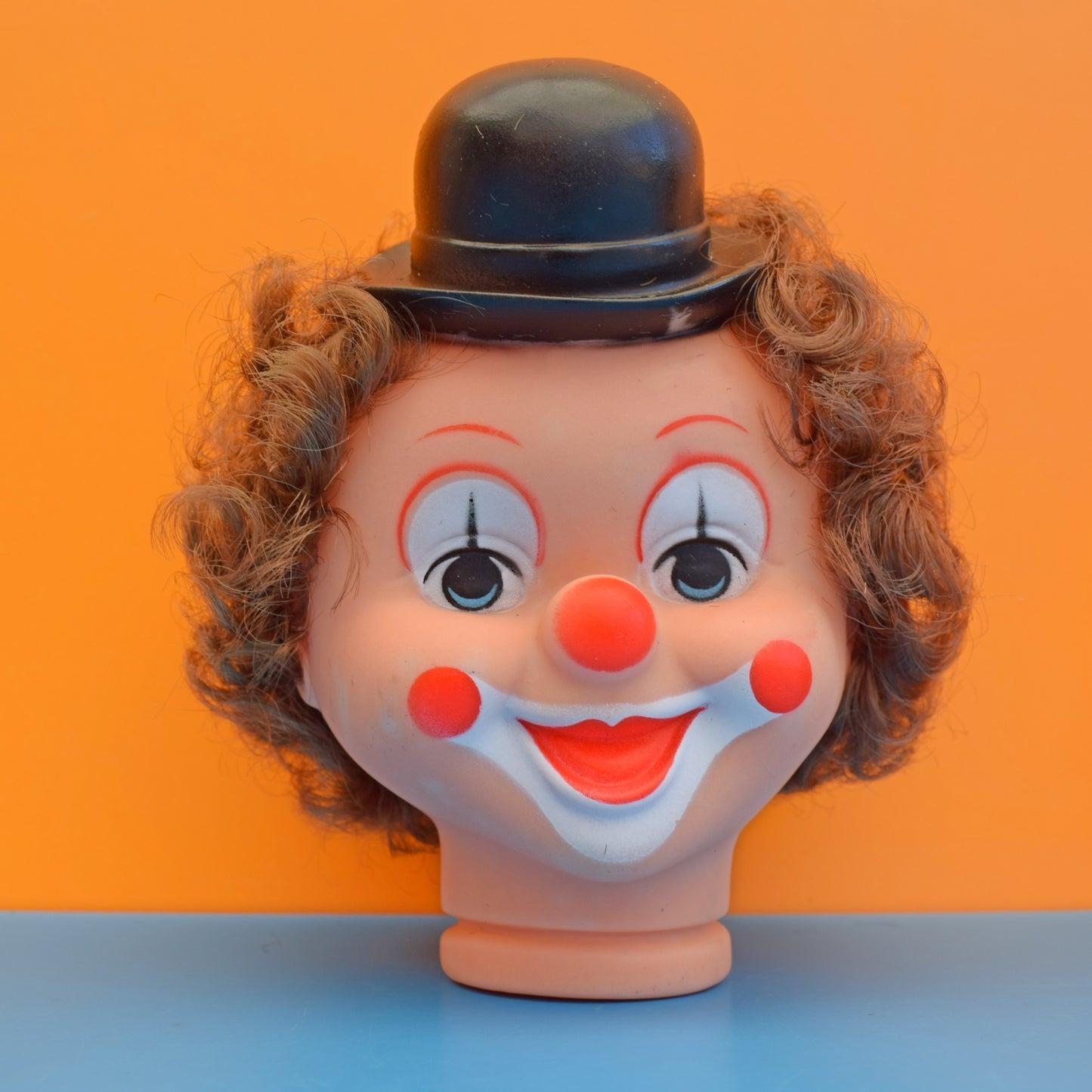 Vintage 1960s Plastic/ Rubber Clown Doll Heads