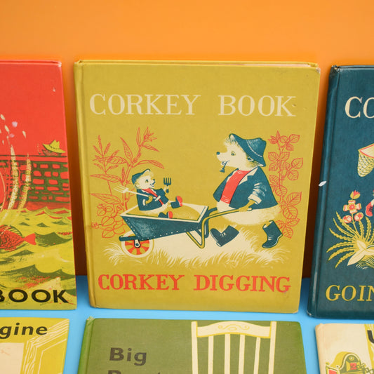 Vintage 1970s Corkey Hedgehog Books x5