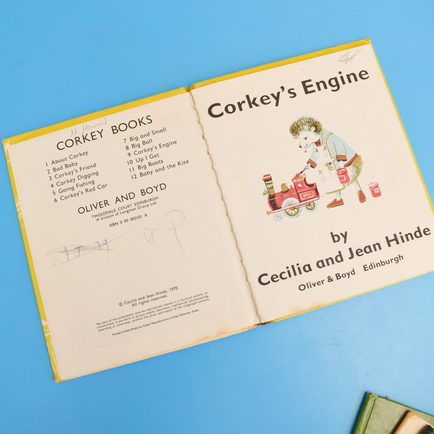 Vintage 1970s Corkey Hedgehog Books x5