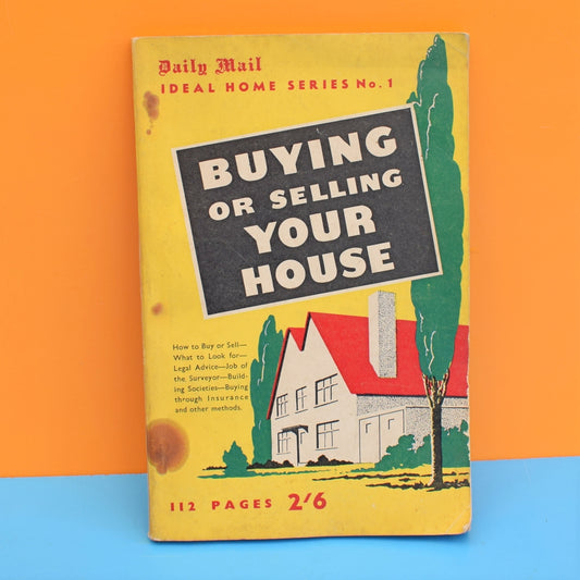 Vintage 1950s Buying or Selling Your House Book by Pineapple Retro