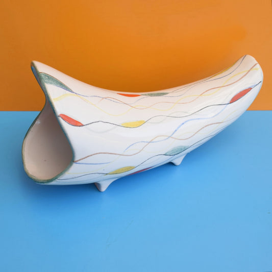 Vintage 1950s West German Ceramic Vase / Wall Pocket by Pineapple Retro