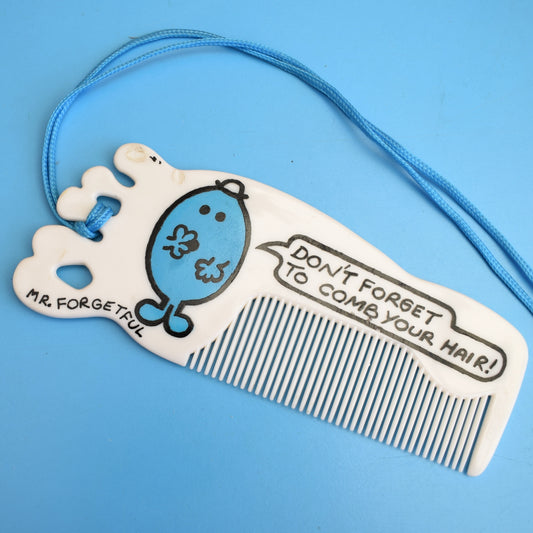 Vintage 1970s Mr Men Large Comb - Mr Forgetful by Pineapple Retro