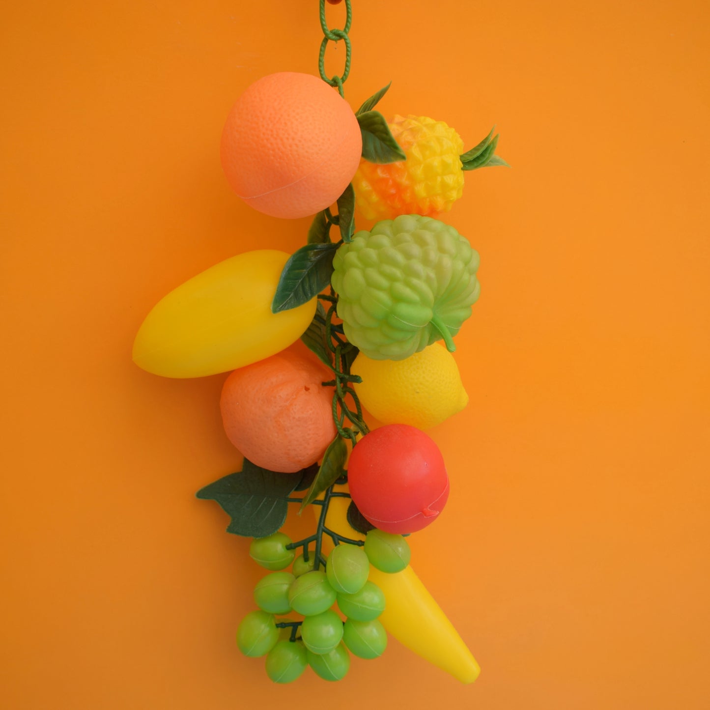 Vintage 1960s Plastic Fruit Strings - Oranges / Fruit Salad by Pineapple Retro