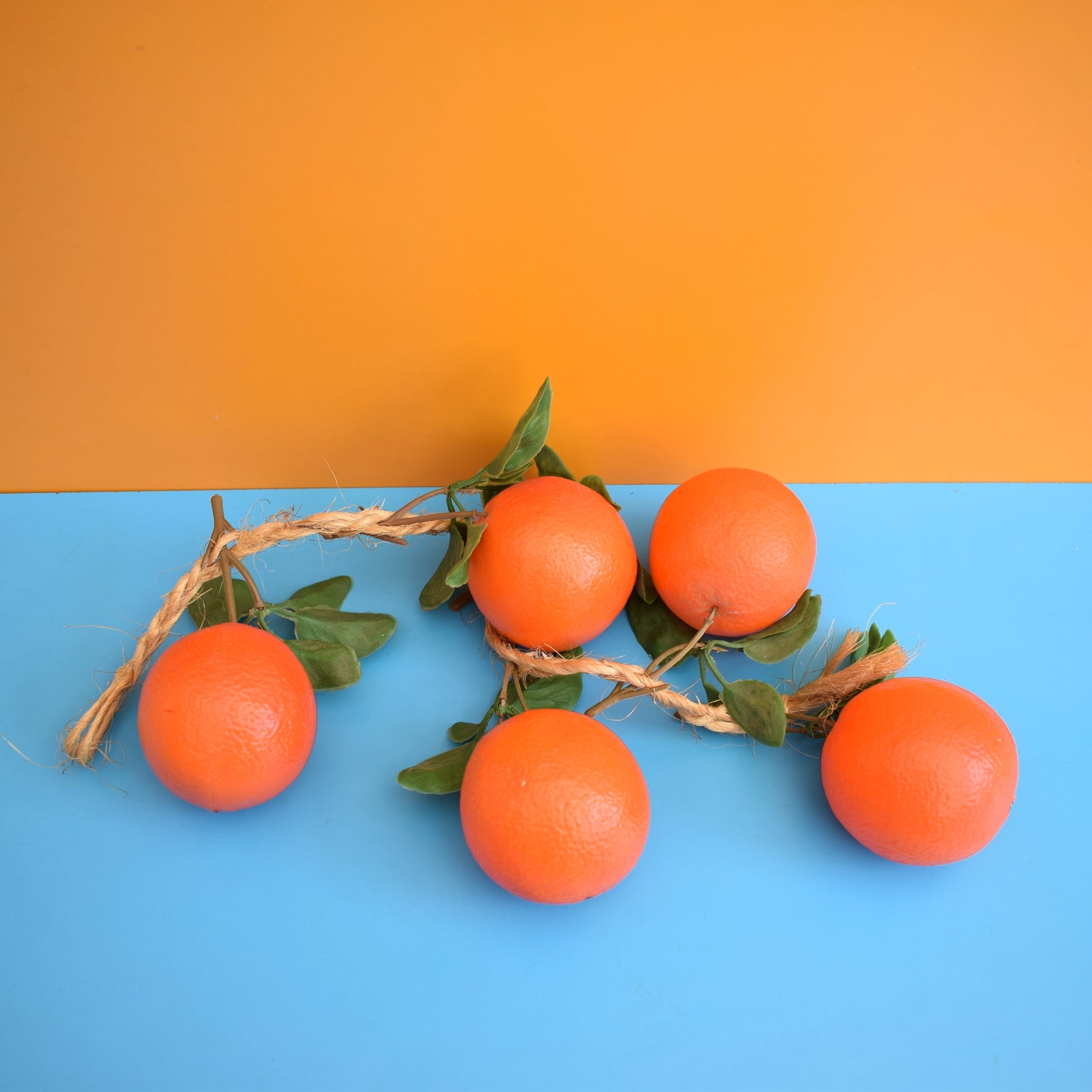 Vintage 1960s Plastic Fruit Strings - Oranges / Fruit Salad by Pineapple Retro