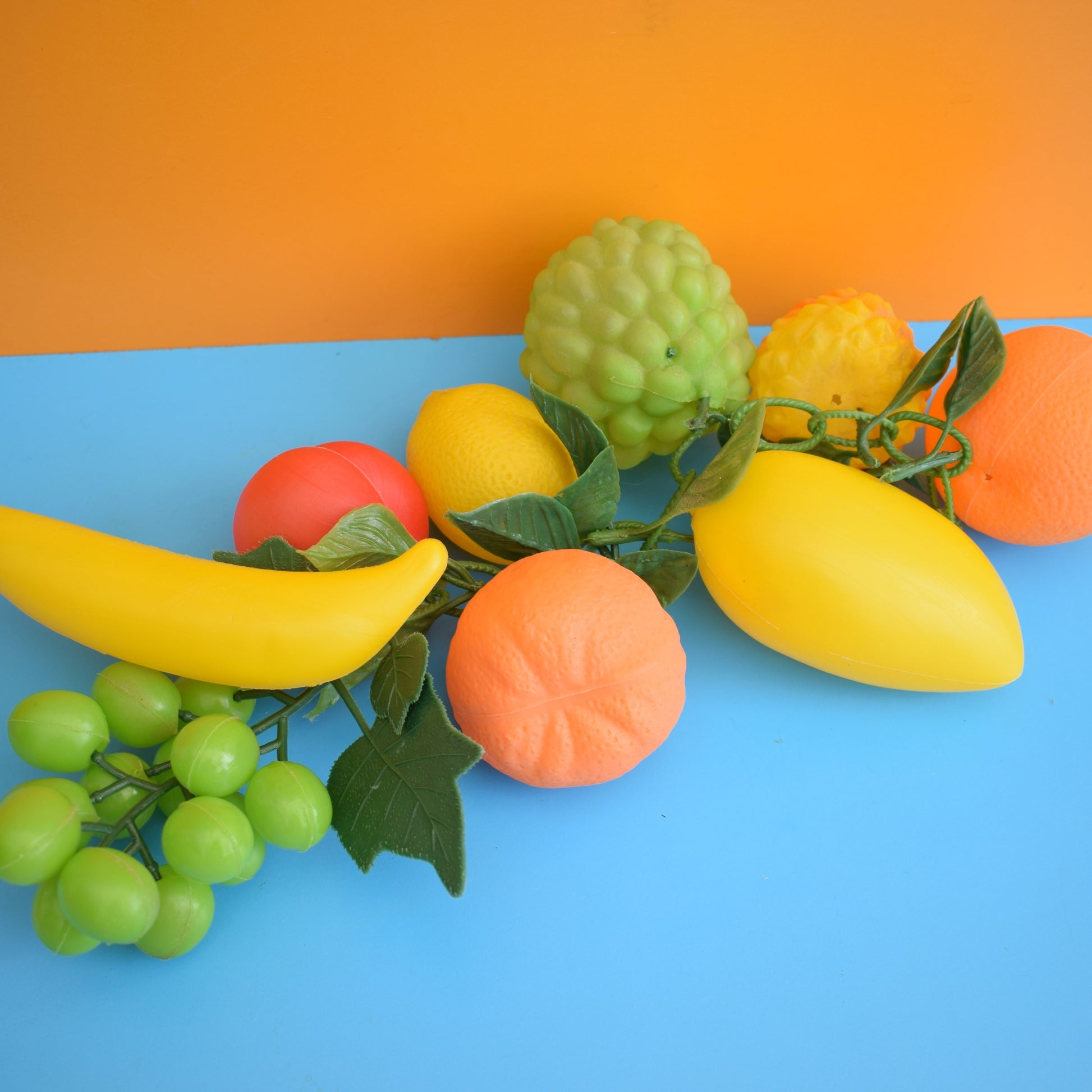 Vintage 1960s Plastic Fruit Strings - Oranges / Fruit Salad by Pineapple Retro