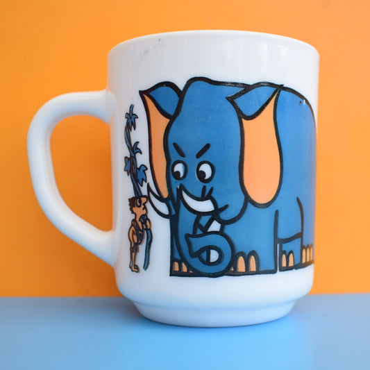 Vintage 1960s Mug - Arcopal France - Pyrex - Elephant by Vintage