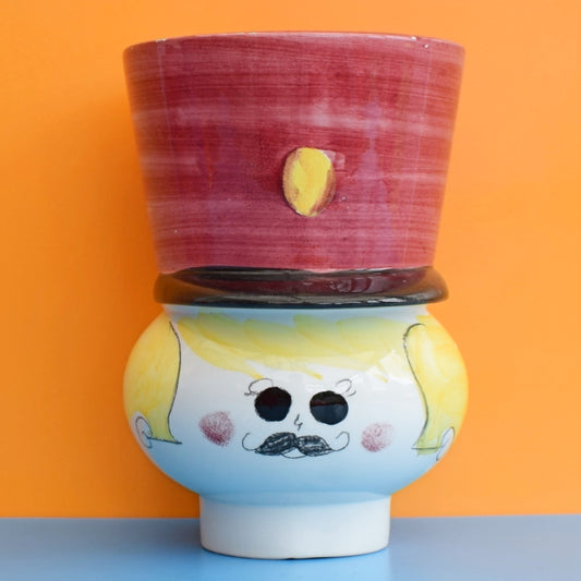 Vintage 1950s Ceramic - Italian Pottery - Soldier Head by Pineapple Retro