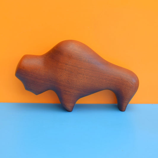 Vintage 1960s Teak Tactile Animal Figures - Alan Middleton - Canada by Vintage