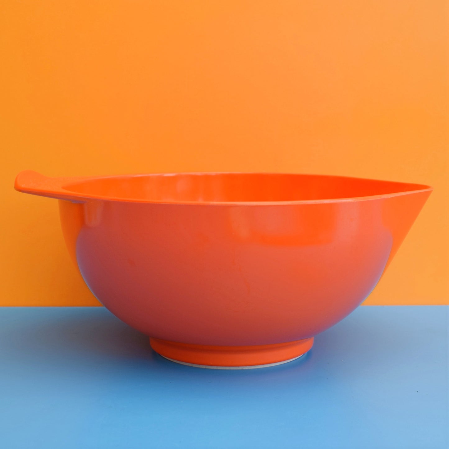 Vintage 1970s Addis Plastic Mixing Bowl - Orange
