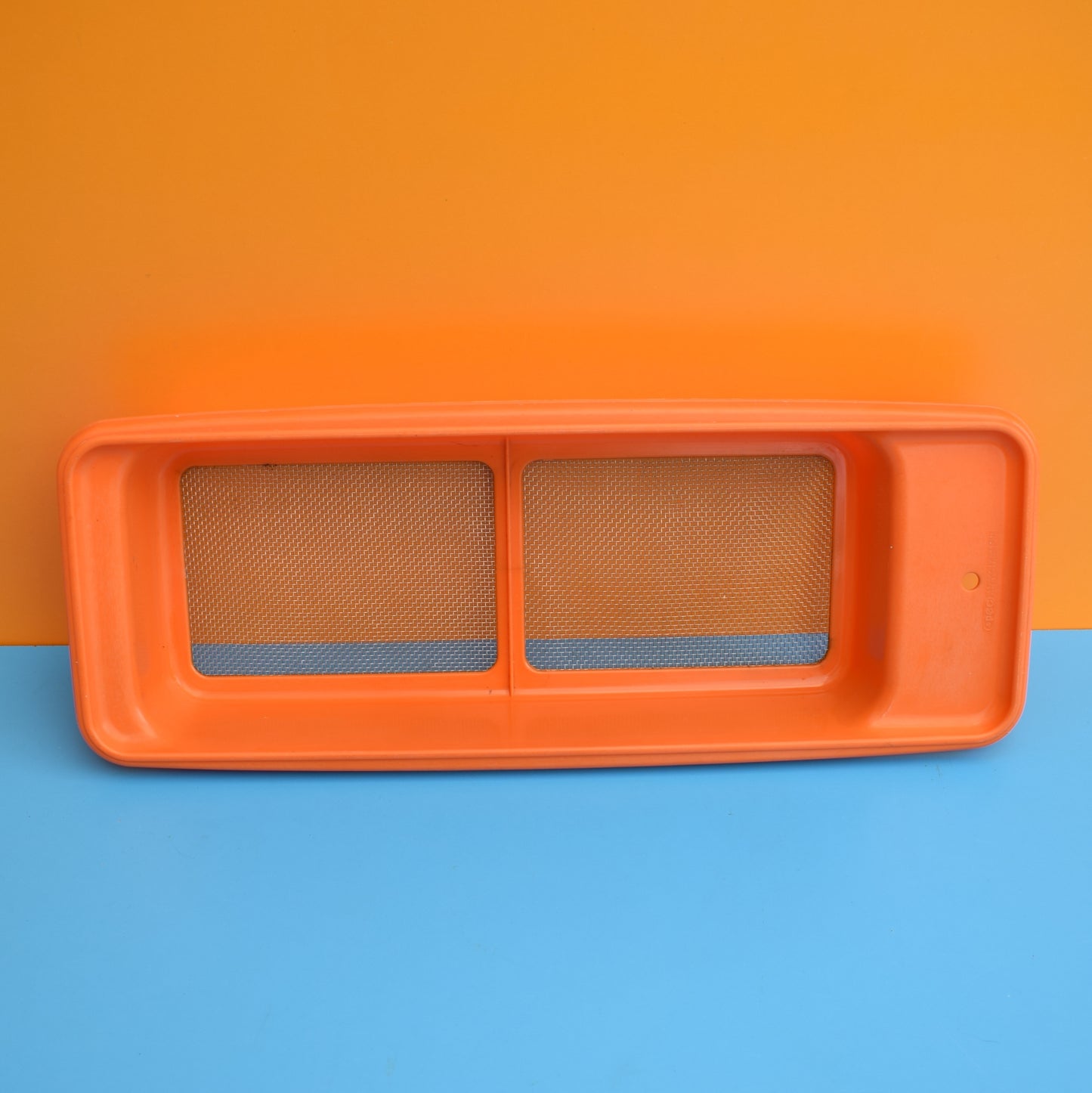 Vintage 1960s Plastic Colander/ Drainer - Orange
