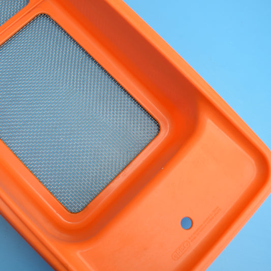 Vintage 1960s Plastic Colander/ Drainer - Orange by Vintage